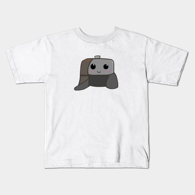 Kawaii Ushanka Kids T-Shirt by CatGirl101